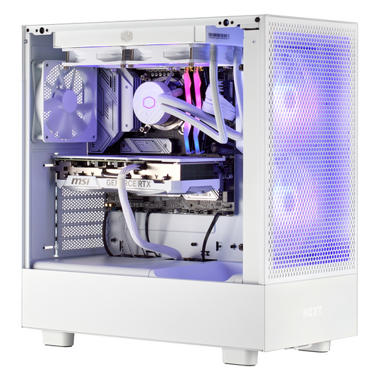 PCxtend Icy White Gaming PC – AMD Ryzen 7 7800X3D - GeForce RTX 4090 - 32GB DDR5 - 2TB SSD - Win 11 Pro