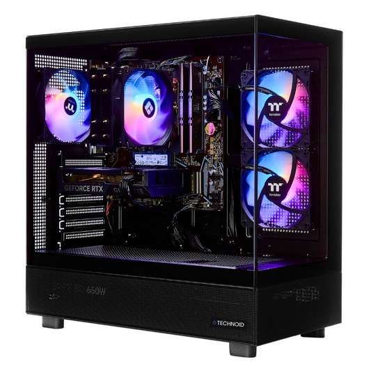 PCxtend BUDGET GAMING PC (RTX 4060 Ti - Ryzen 7 - 32 GB RAM - 1TB SSD - WIN 11 PRO - Keybaord Mouse - Wifi - Black)