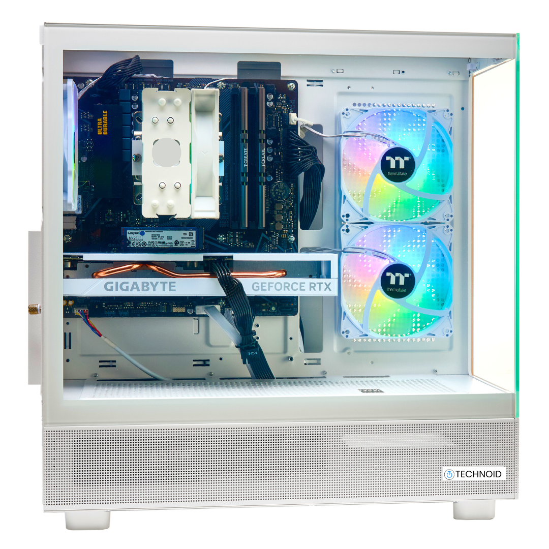 PCxtend BUDGET GAMING PC (RTX 4060 Ti - Ryzen 7 - 32 GB RAM - 1TB SSD - WIN 11 PRO - Keybaord Mouse - Wifi - White)