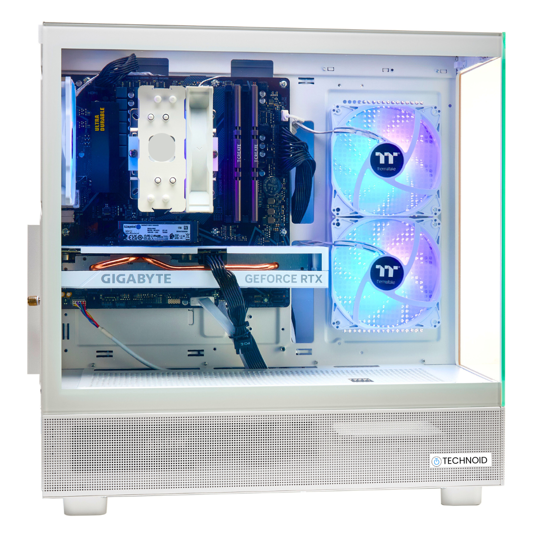 PCxtend BUDGET GAMING PC (RTX 4060 Ti - Ryzen 7 - 32 GB RAM - 1TB SSD - WIN 11 PRO - Keybaord Mouse - Wifi - White)