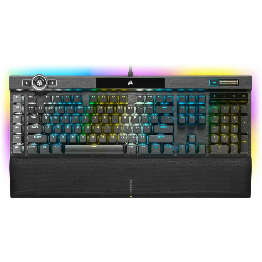 K100 RGB Optical-Mechanical Gaming Keyboard ?€? CORSAIR OPX Switch ?€? Black