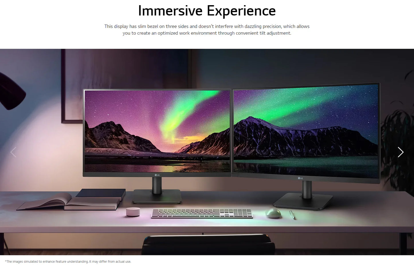 LG 24MP400-B 23.8'' IPS Full HD Monitor with 3-Side Virtually Borderless Design