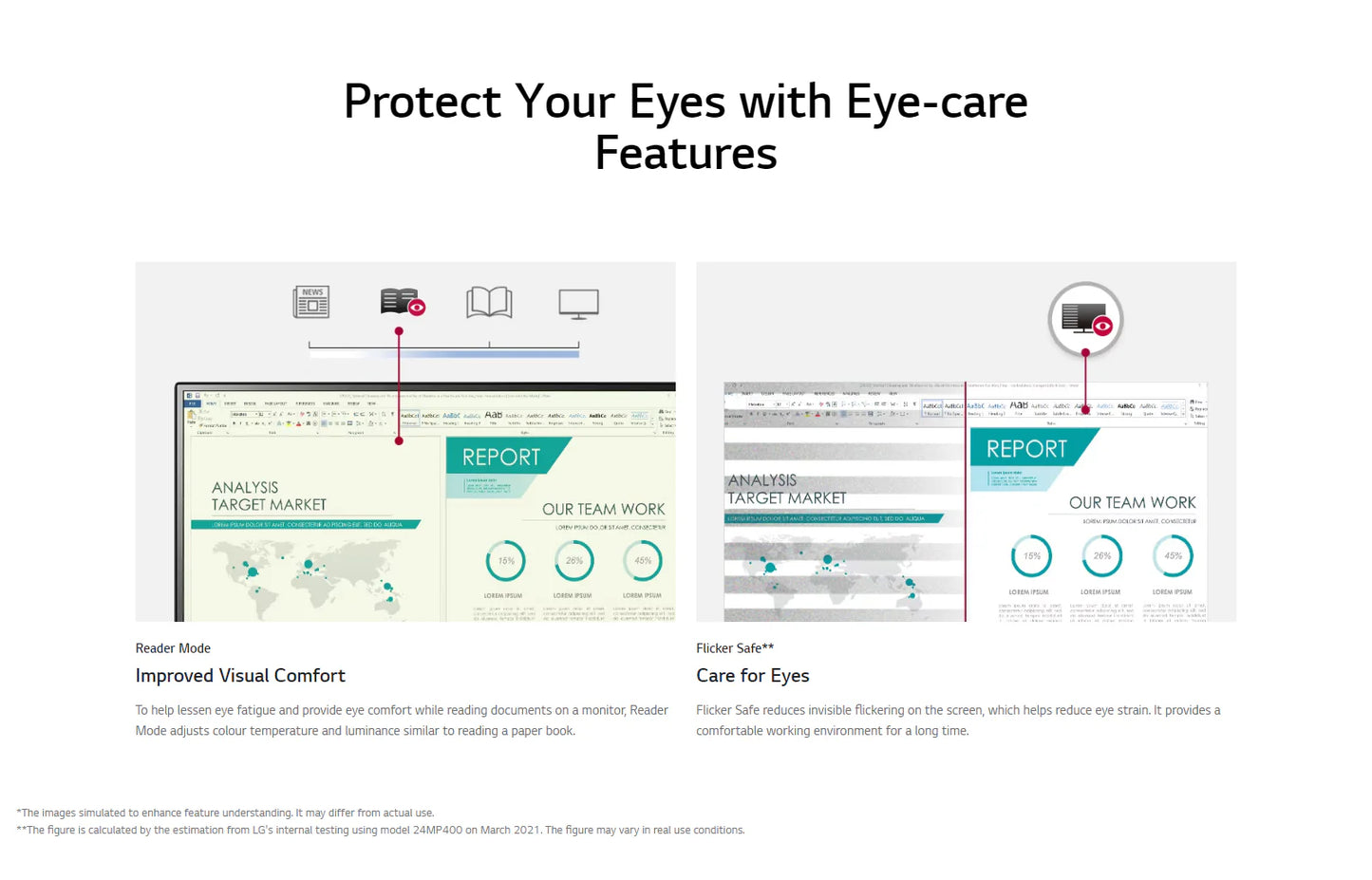 LG 24MP400-B 23.8'' IPS Full HD Monitor with 3-Side Virtually Borderless Design