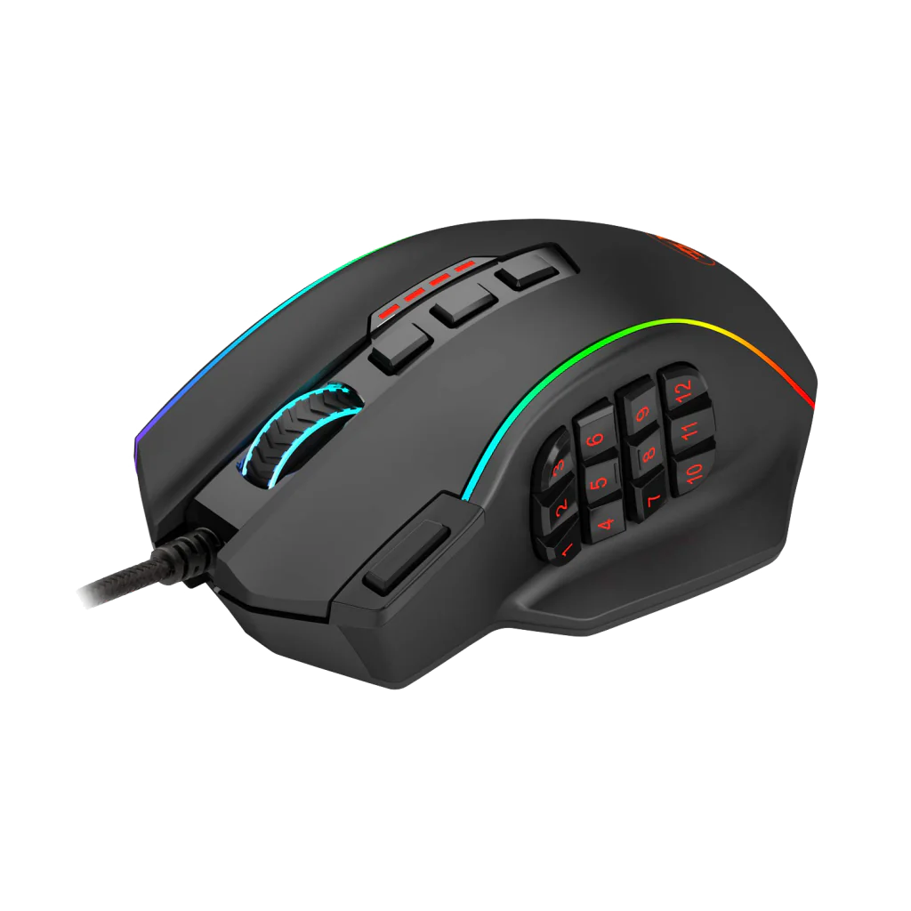 Redragon M901 Perdiction Wired Gaming Mouse with weight tuning set