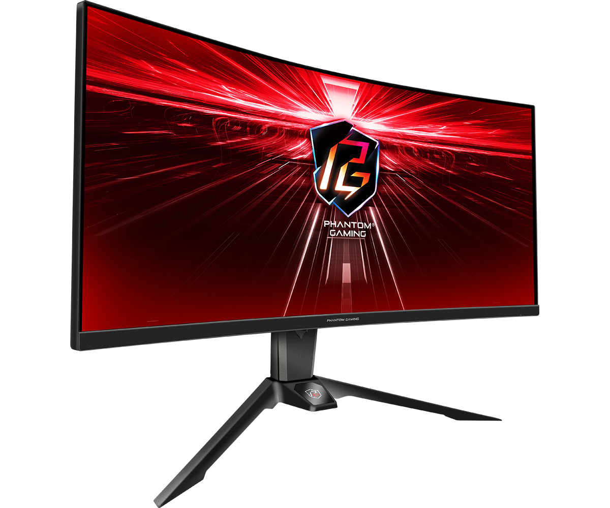 Asrock Phantom Gaming 34" Curved gaming Monitor (PG34WQ15R2B)
