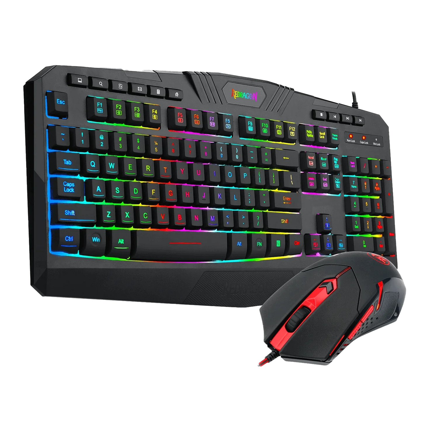 Redragon Gaming Combo - K503RGB Harpe Gaming Keyboard + RGB Gaming Mouse - wired