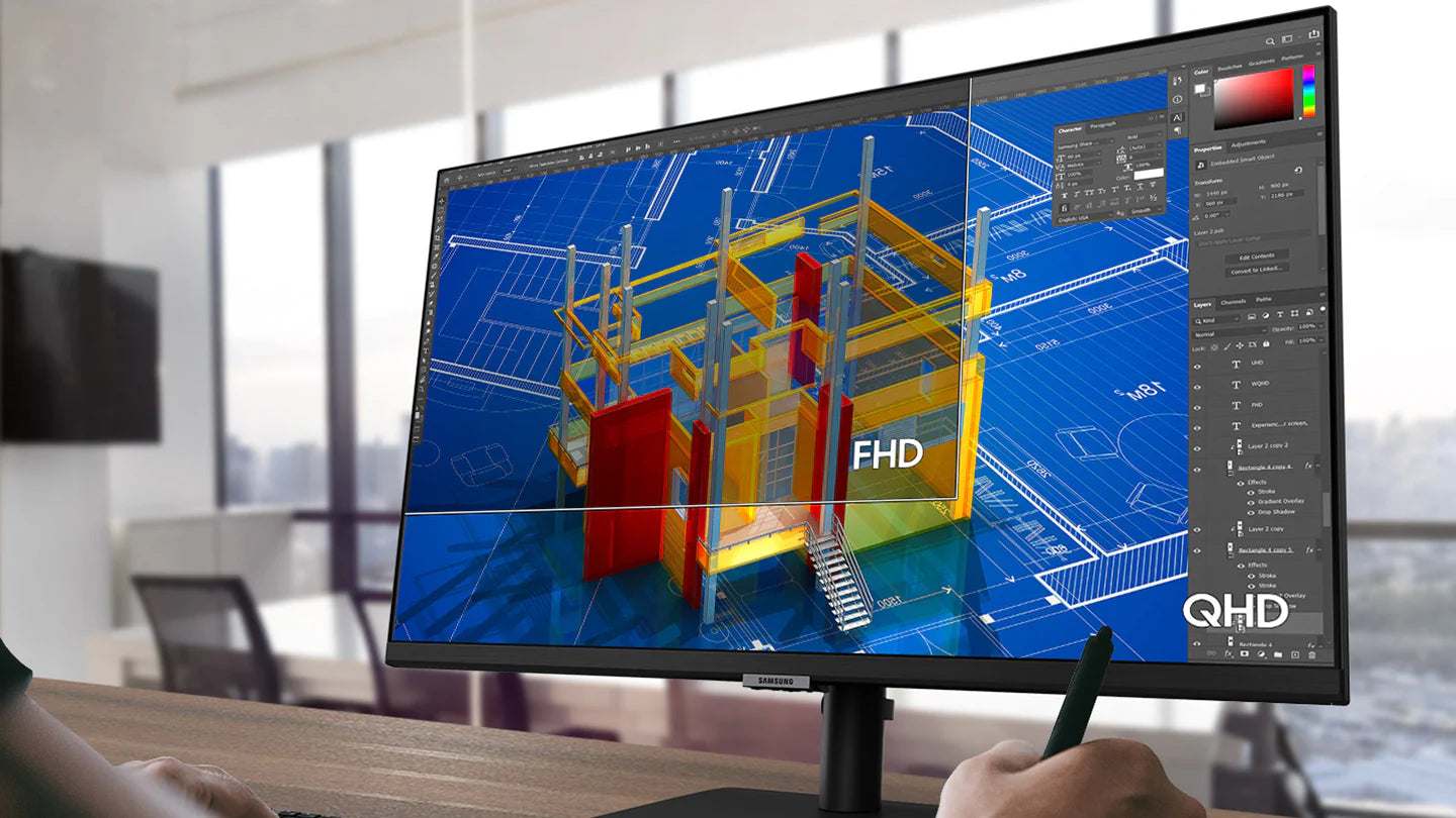Samsung 24?€? ViewFinity S60A QHD High Resolution Monitor