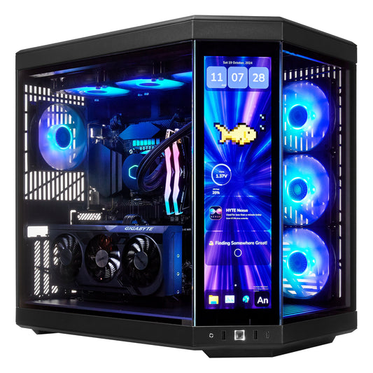 PCxtend Limited Edition Gaming Pc (Intel i7-13th Gen - RTX 4070 SUPER - 2TB SSD - 32GB RAM DDR5- Win 11 Pro -  HYTE Y70 Touch infinite - Black)
