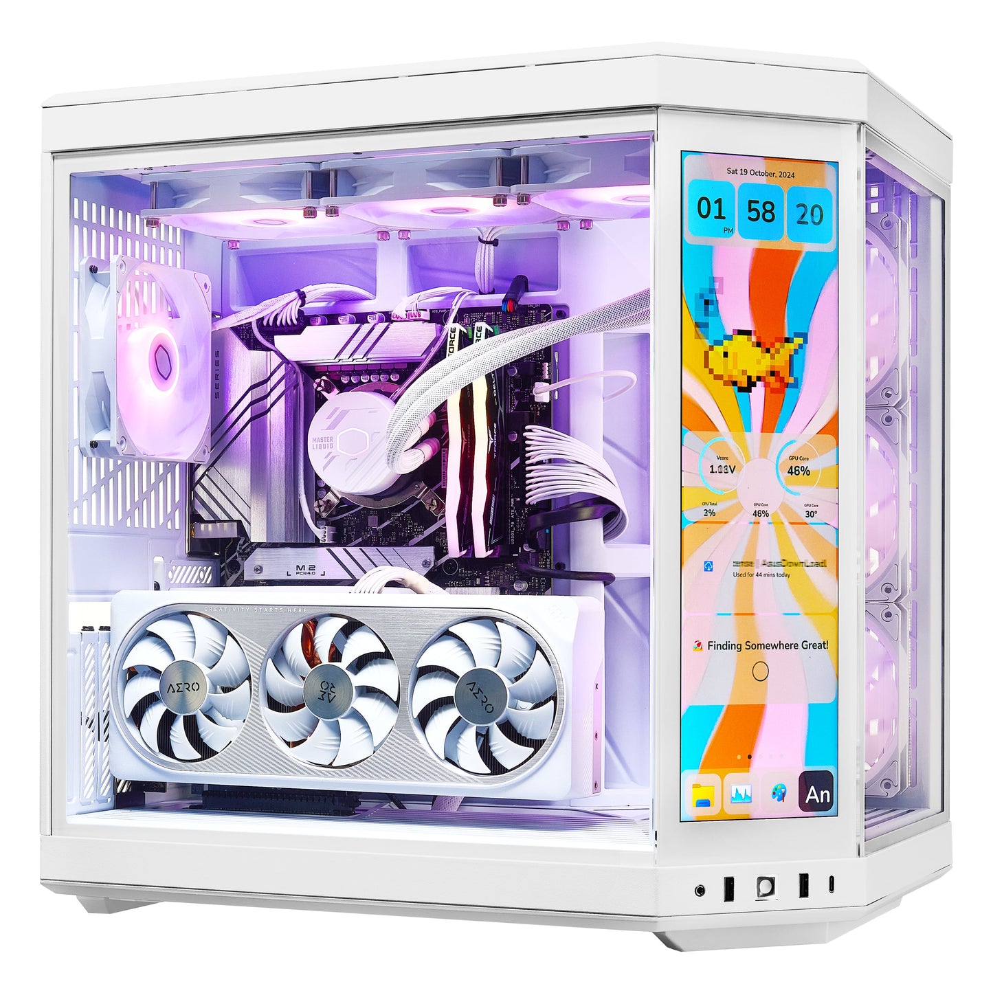 PCxtend Limited Edition Gaming PC (RTX 4080 Super - Intel Core i9 14TH Gen- 32 GB DDR5 RAM - 2TB SSD - Windows 11 P - Wifi - HYTE Y70 Touch infinite - White)