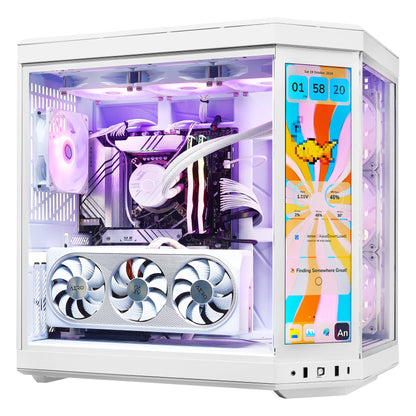 PCxtend Limited Edition Gaming PC (RTX 4080 Super - Intel Core i9 14TH Gen- 32 GB DDR5 RAM - 2TB SSD - Windows 11 P - Wifi - HYTE Y70 Touch infinite - White)