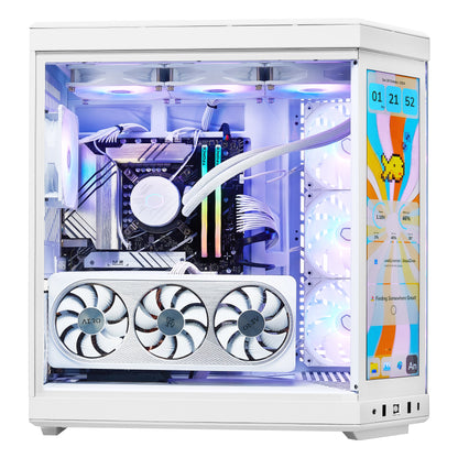 PCxtend Limited Edition Gaming PC (RTX 4080 Super - Intel Core i9 14TH Gen- 32 GB DDR5 RAM - 2TB SSD - Windows 11 P - Wifi - HYTE Y70 Touch infinite - White)