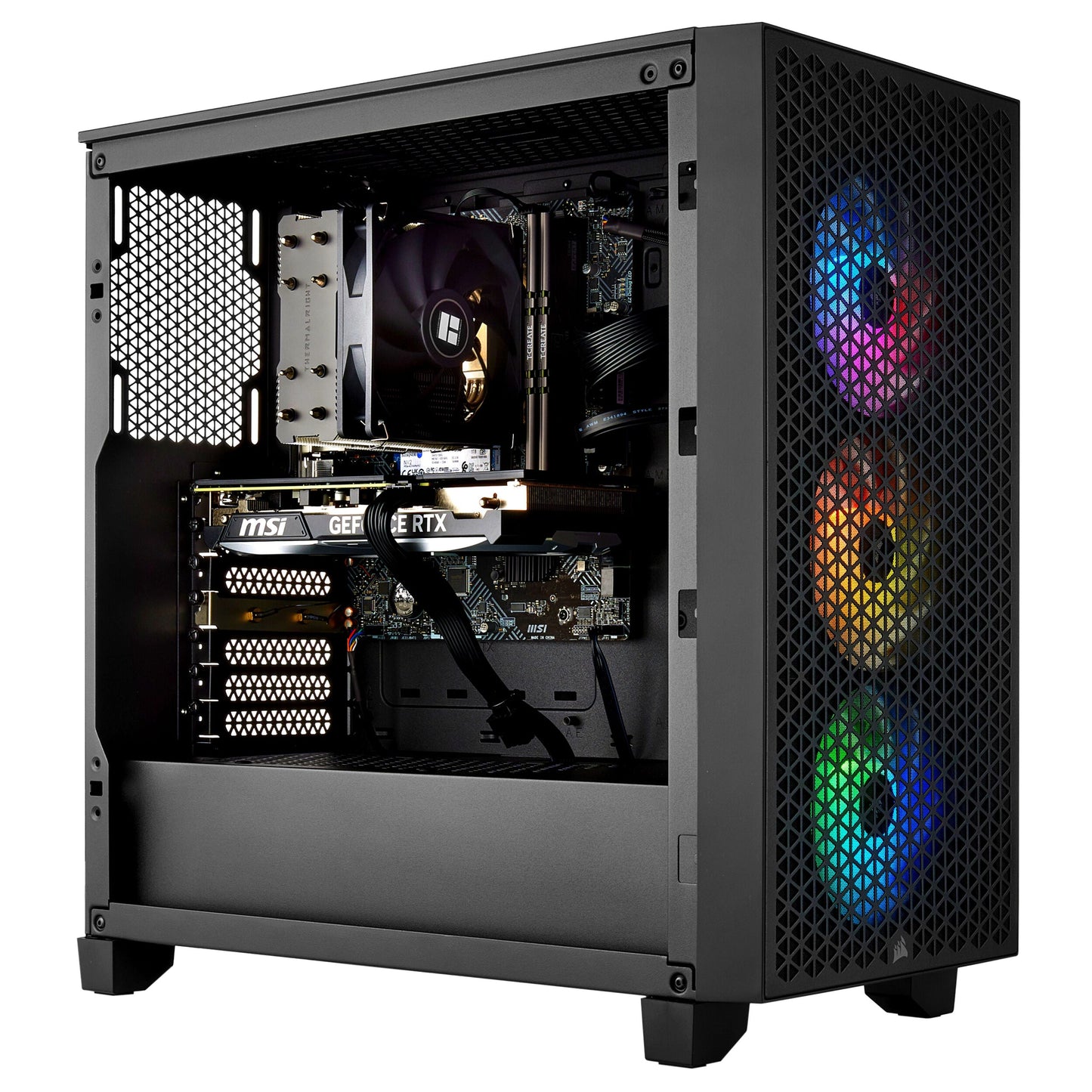 PCxtend Budget Gaming Pc (Intel i7-14th Gen - RTX 4060 - 1TB SSD - 32GB RAM - Win 11 Pro - Keyboard Mouse)
