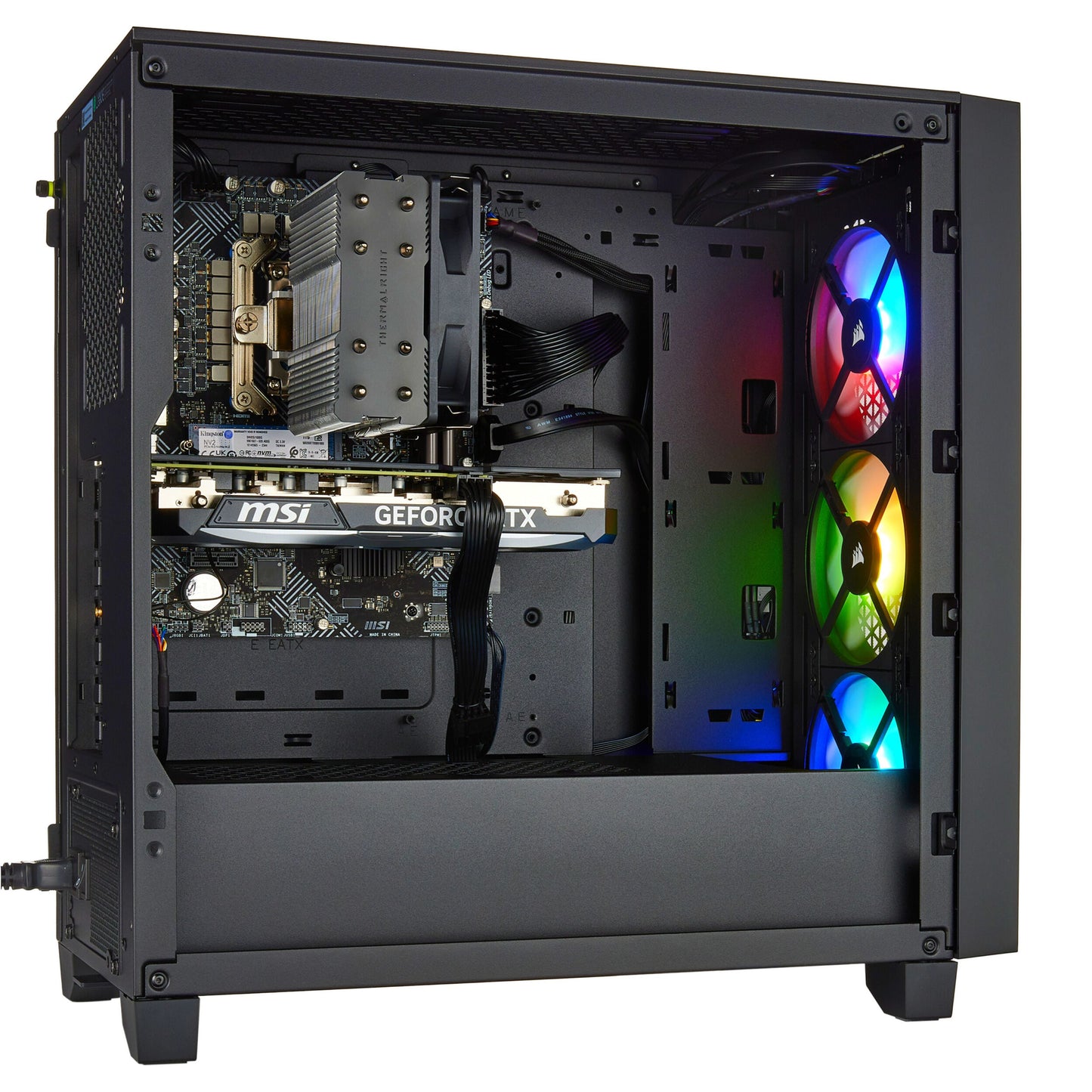 PCxtend Budget Gaming Pc (Intel i7-14th Gen - RTX 4060 - 1TB SSD - 32GB RAM - Win 11 Pro - Keyboard Mouse)