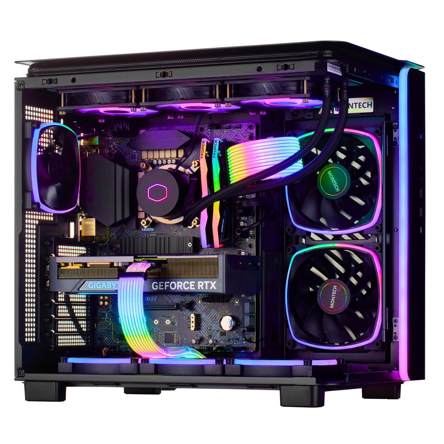 PCxtend MASTER Gaming PC – GeForce RTX 4070 Ti SUPER - Intel core i7 14th gen - 2TB SSD - 32GB Ram - Win 11 Pro)