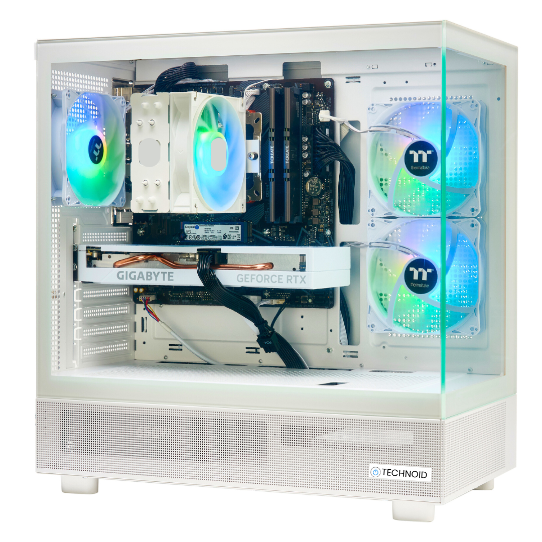 PCxtend BUDGET GAMING PC (RTX 4060 Ti - Ryzen 7 - 32 GB RAM - 1TB SSD - WIN 11 PRO - Keybaord Mouse - Wifi - White)