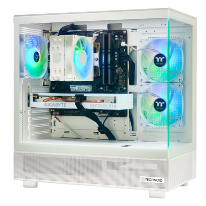 PCxtend BUDGET GAMING PC (RTX 4060 Ti - Ryzen 7 - 32 GB RAM - 1TB SSD - WIN 11 PRO - Keybaord Mouse - Wifi - White)