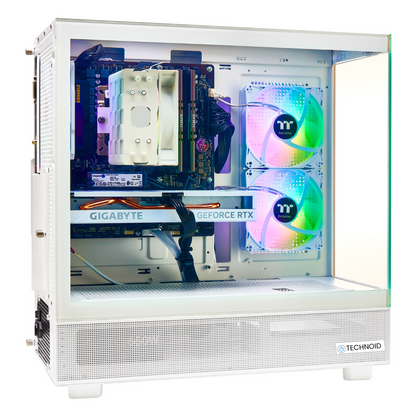 PCxtend BUDGET GAMING PC (RTX 4060 - Ryzen 7 - 32 GB RAM - 1TB SSD - WIN 11 PRO - Keybaord Mouse - Wifi - White)