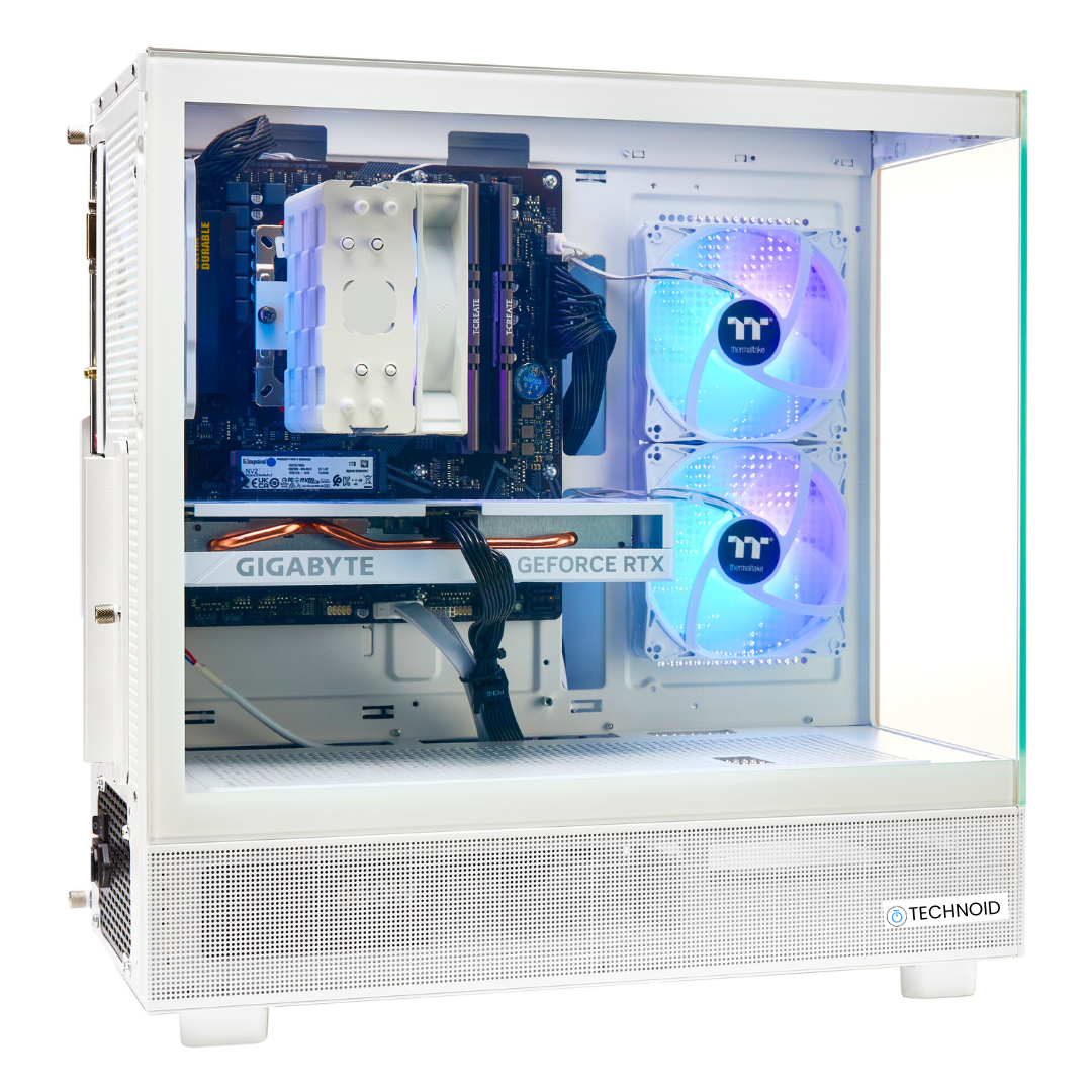 PCxtend BUDGET GAMING PC (RTX 4060 - Ryzen 7 - 32 GB RAM - 1TB SSD - WIN 11 PRO - Keybaord Mouse - Wifi - White)