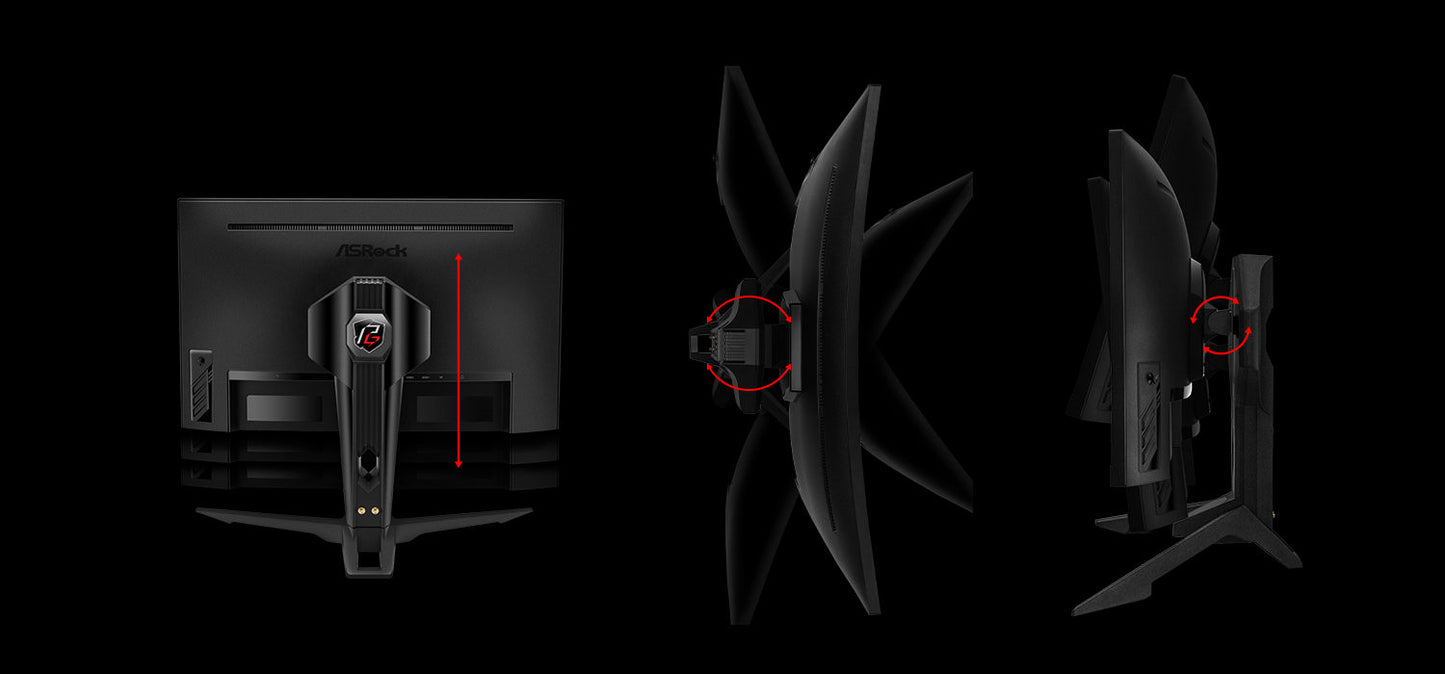 Asrock Phantom Gaming 27" Curved Gaming Monitor (PG27F15RS1A)