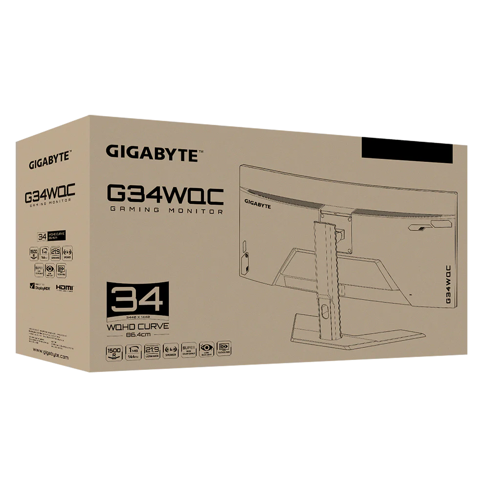 GIGABYTE G34WQC Gaming Monitor