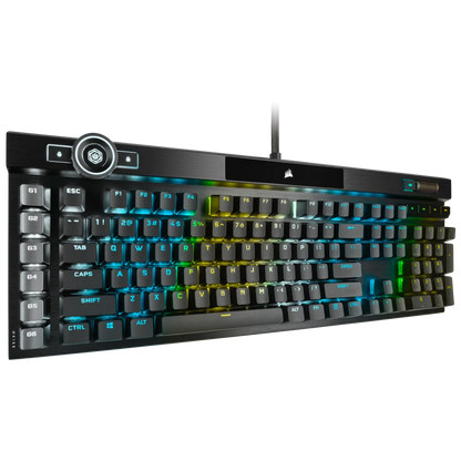 K100 RGB Optical-Mechanical Gaming Keyboard ?€? CORSAIR OPX Switch ?€? Black