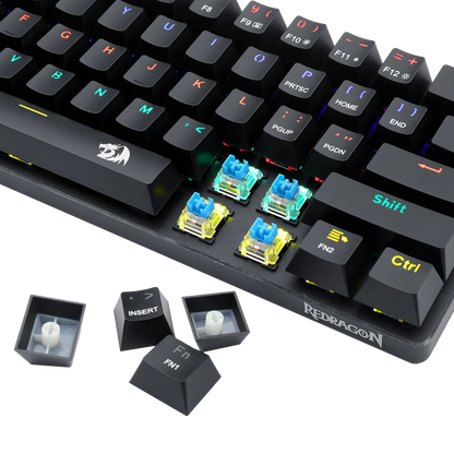 Redragon K613 Jax mechanical gaming Keyboard Blue Switch
