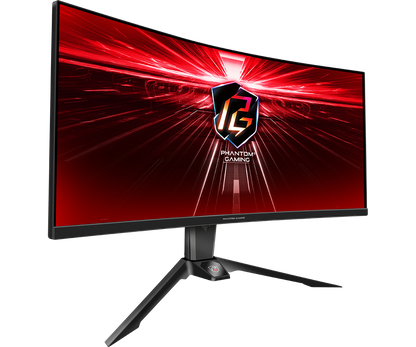 Asrock Phantom Gaming 34" Curved gaming Monitor (PG34WQ15R2B)