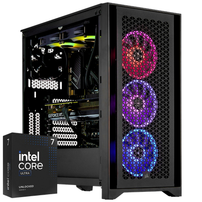 PCxtend ULTIMATE Gaming PC – Intel® Core™ Ultra 7 265KF (15th Gen) - GeForce RTX 4070 Ti SUPER - 2TB SSD - 32GB Ram - Win 11 Pro - Ai Ready