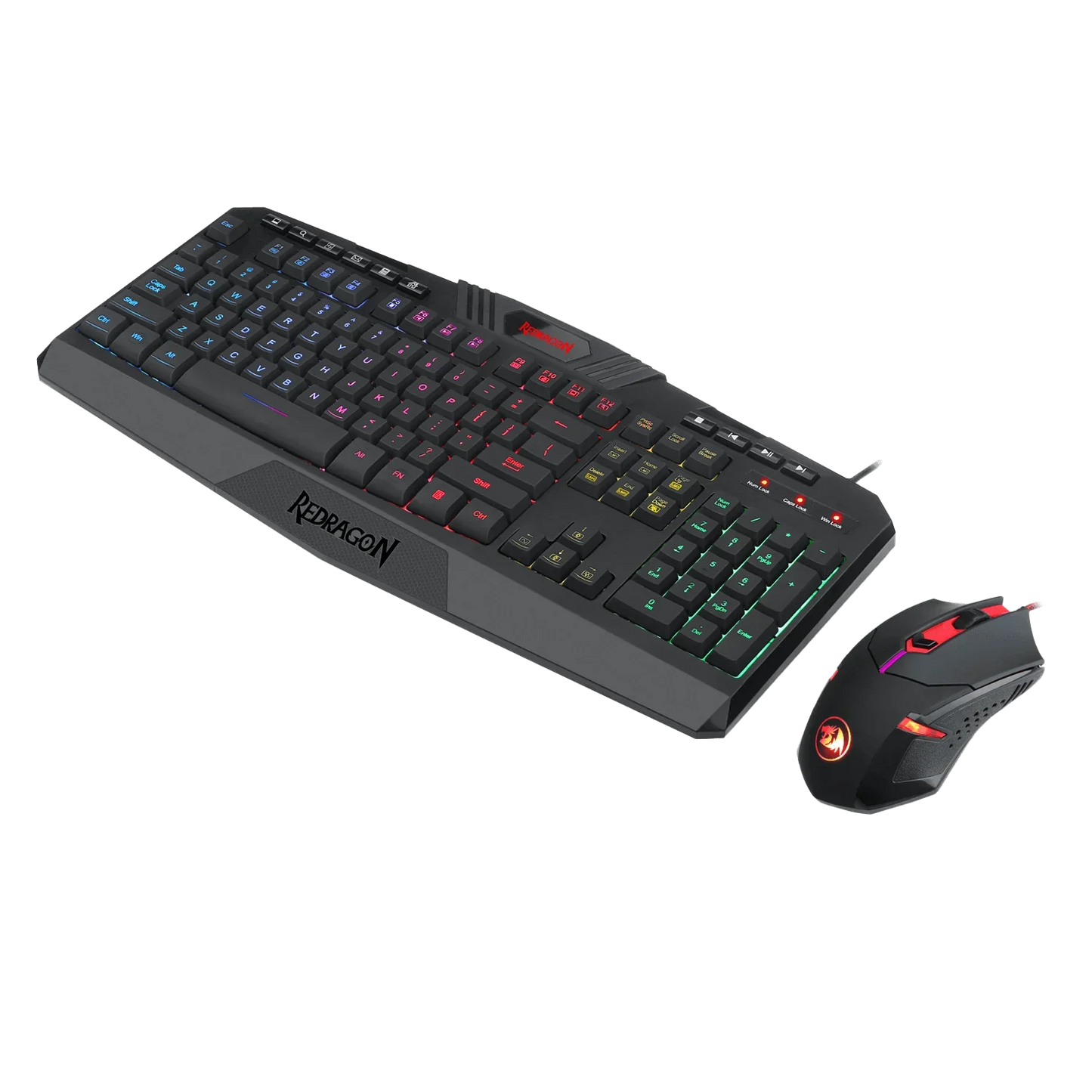 Redragon Gaming Combo - K503RGB Harpe Gaming Keyboard + RGB Gaming Mouse - wired