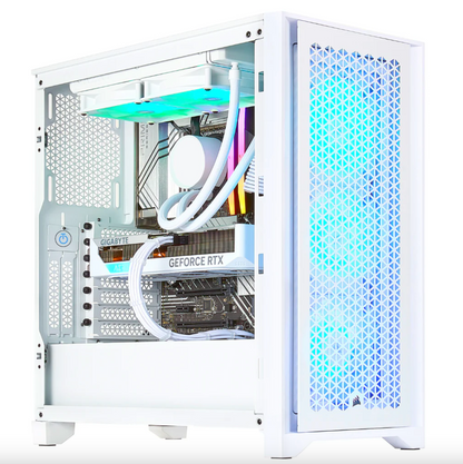 PCxtend Snow White Gaming PC – Intel i9 14900K - GeForce RTX 4090 - 96GB DDR5 - 4TB SSD - Win 11 Pro